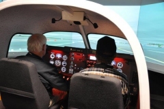 Flying the Rex simulator